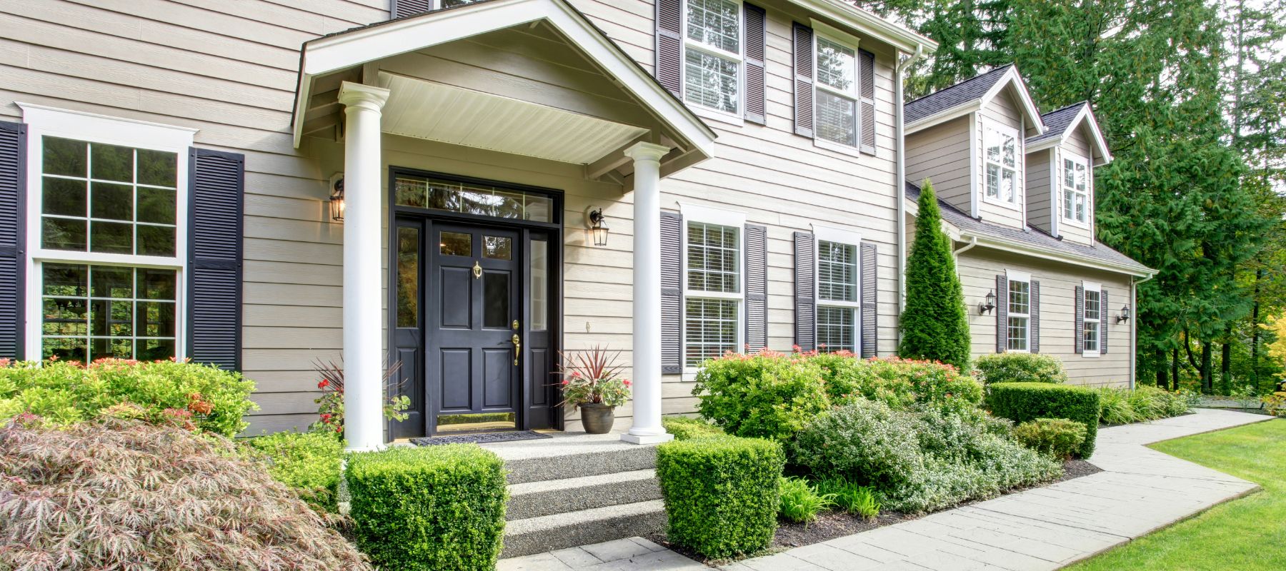 exterior of a nice home after repairs