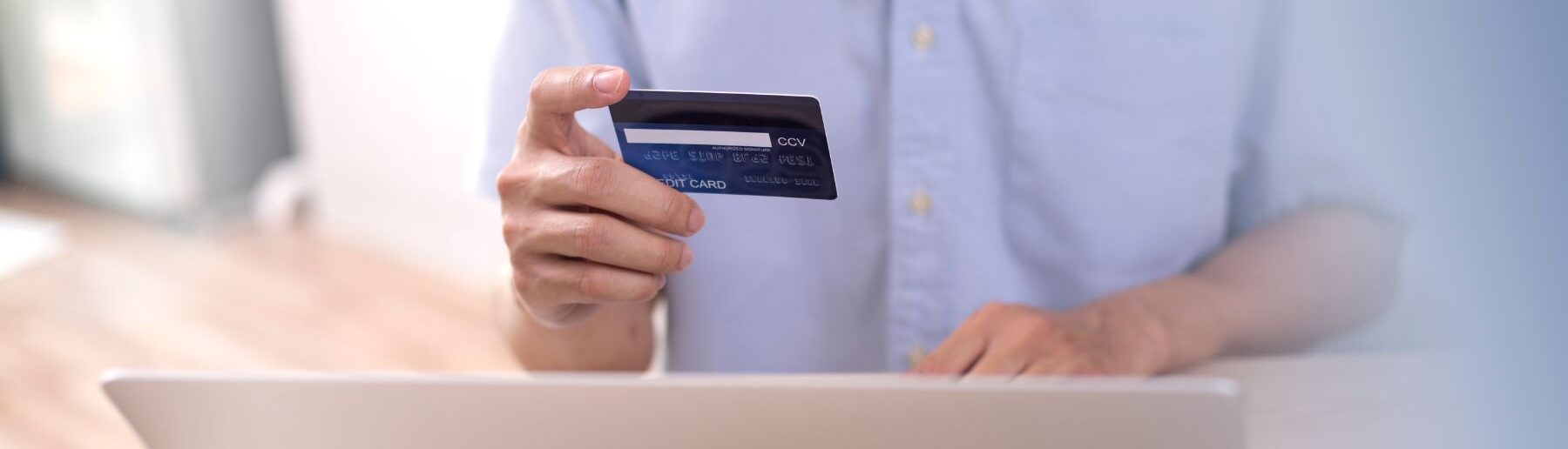 homeowner using a credit card